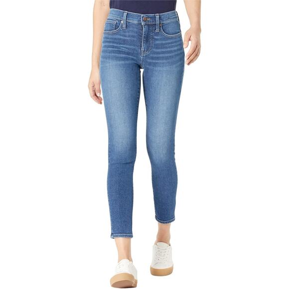 Madewell Cropped Jeans Skinny Denim Mid-Rise Ankle - Picture 1 of 9